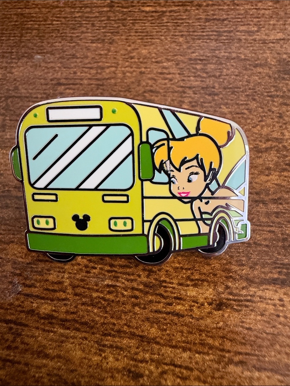 WDW Hidden Mickey Wave A 2026 mystery pack pin: tinkerbell bus